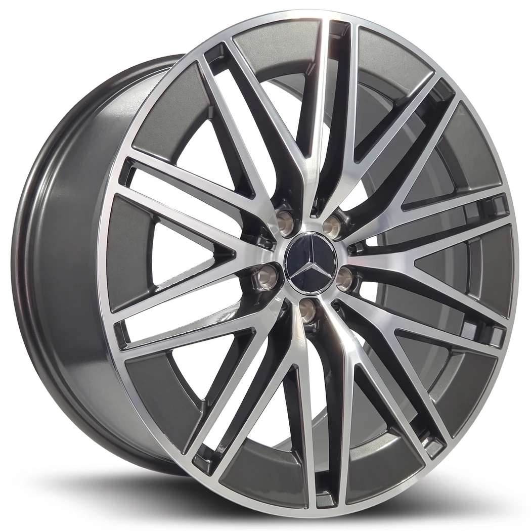 Kit 4 Rodas / Aro 21x10.0 e 11.0 (5x112) Mod. Mercedes Ursa