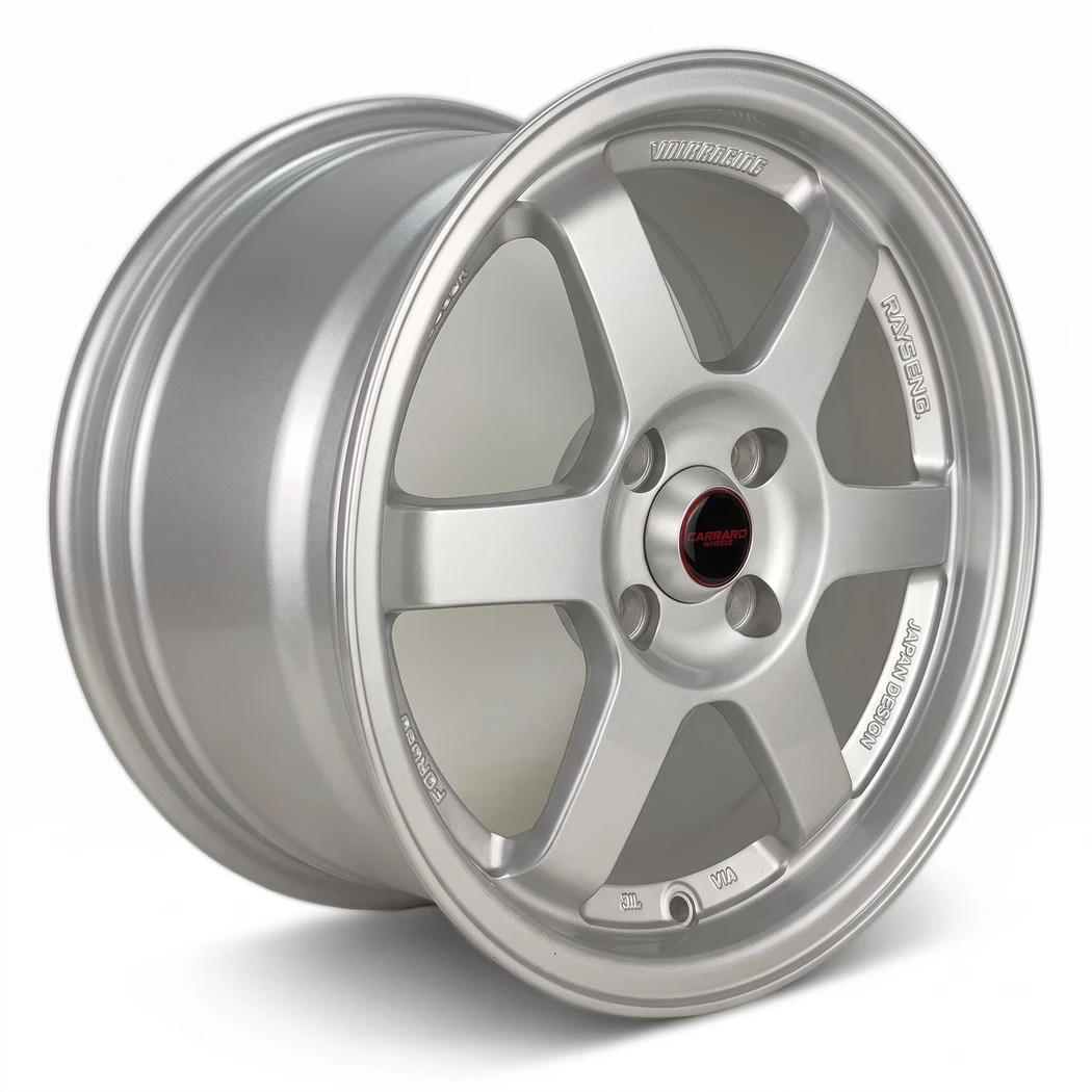 Kit 4 Rodas / Aro 15x7.0 (4x100) ET38 Modelo Carraro Tsukuba