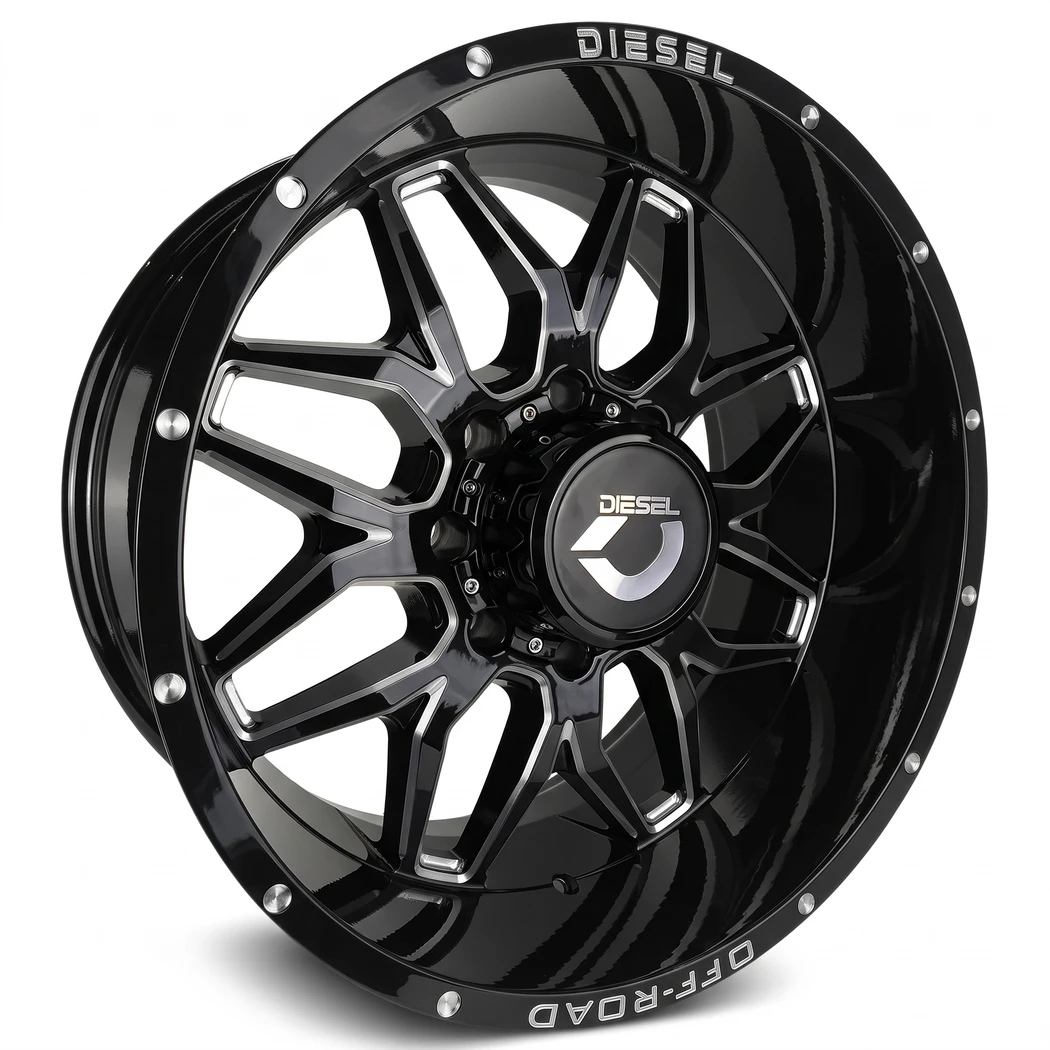 Kit 4 Rodas Diesel / Aro 20x10.0 (8x165) ET-12 Mod. Futury