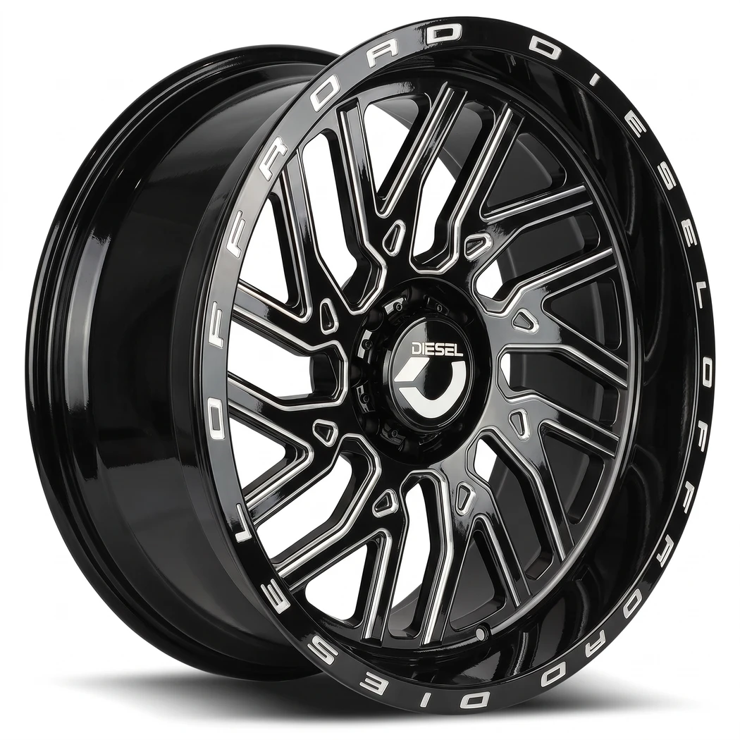 Kit 4 Rodas Diesel / Aro 20x10.0 (8x165) ET-12 Mod. Raiada