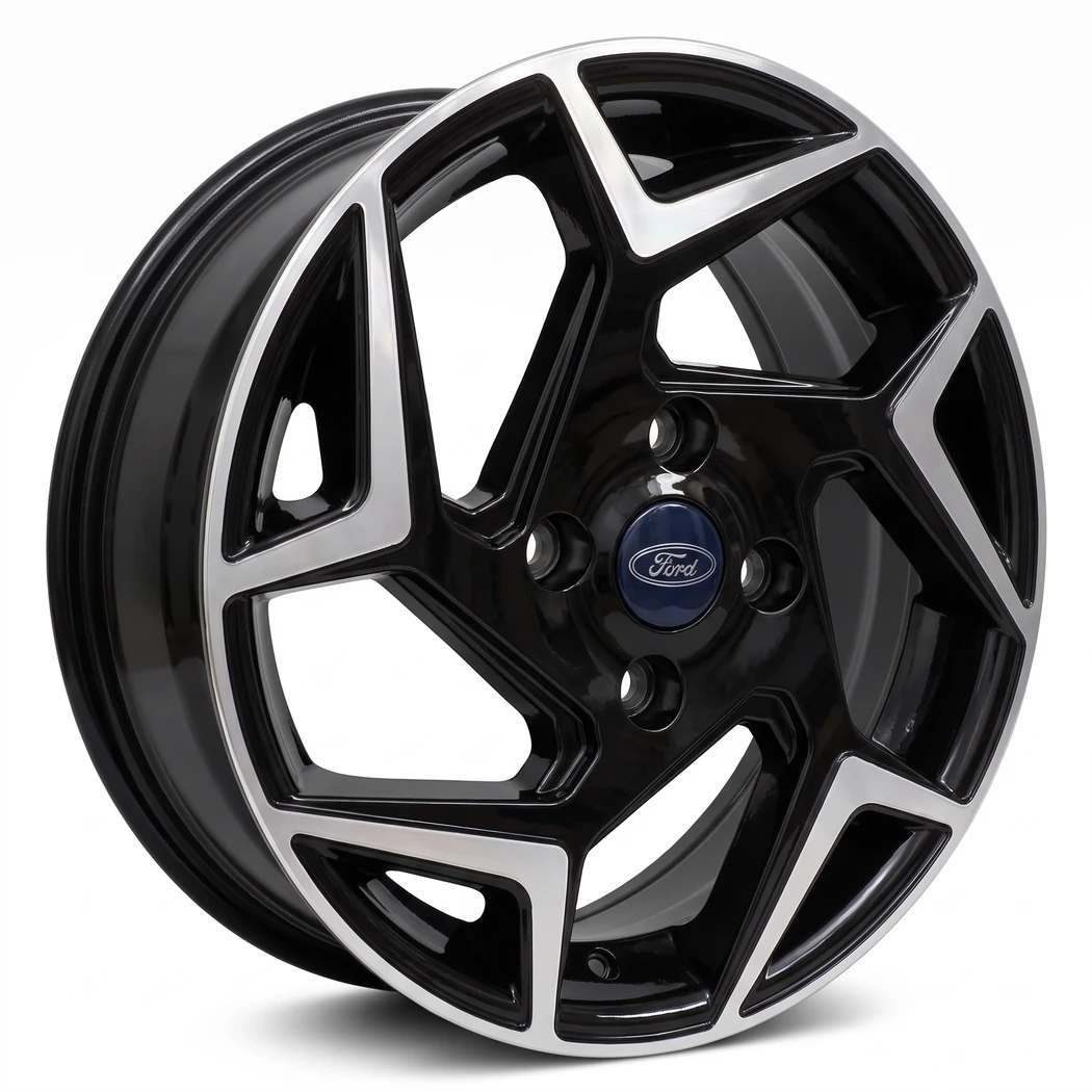 Kit 4 Rodas Ramlow / Aro 15x6.0 (4x108) Mod. P5010 Fiesta St