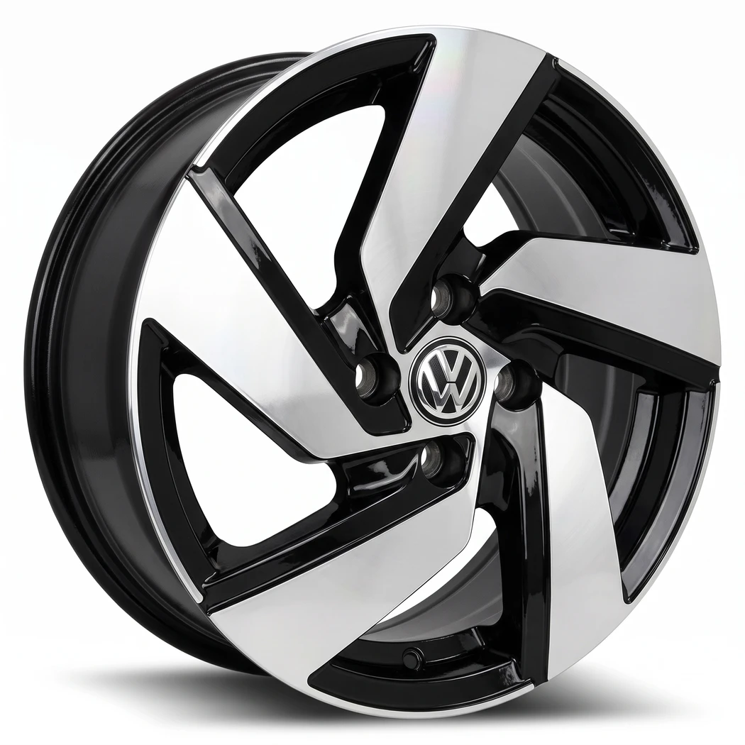 Kit 4 Rodas Ramlow / Aro 15x6.0 (4x108) Mod. P7040 Golf MK8