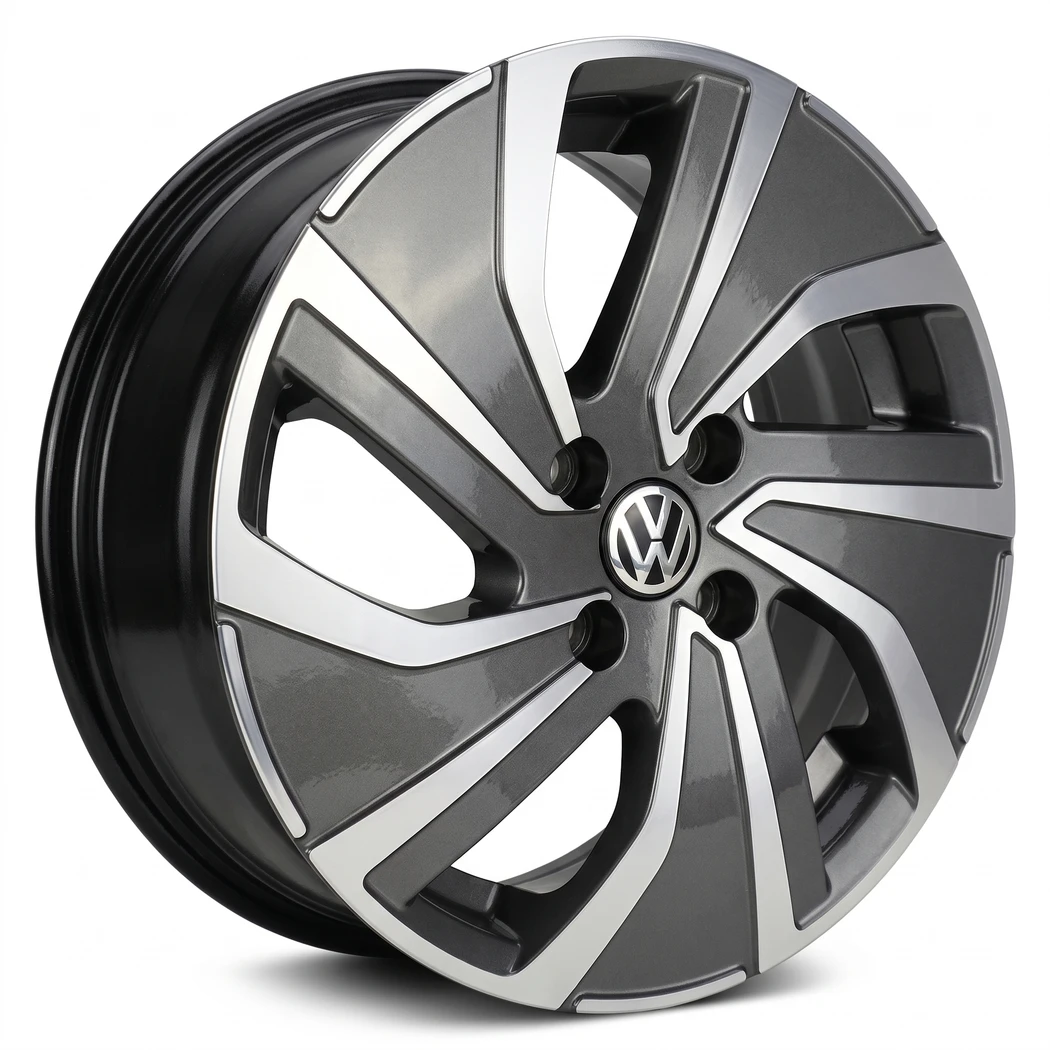 Kit 4 Rodas Ramlow / Aro 15x6.0 (4x100) Mod. P9000 Polo 2023