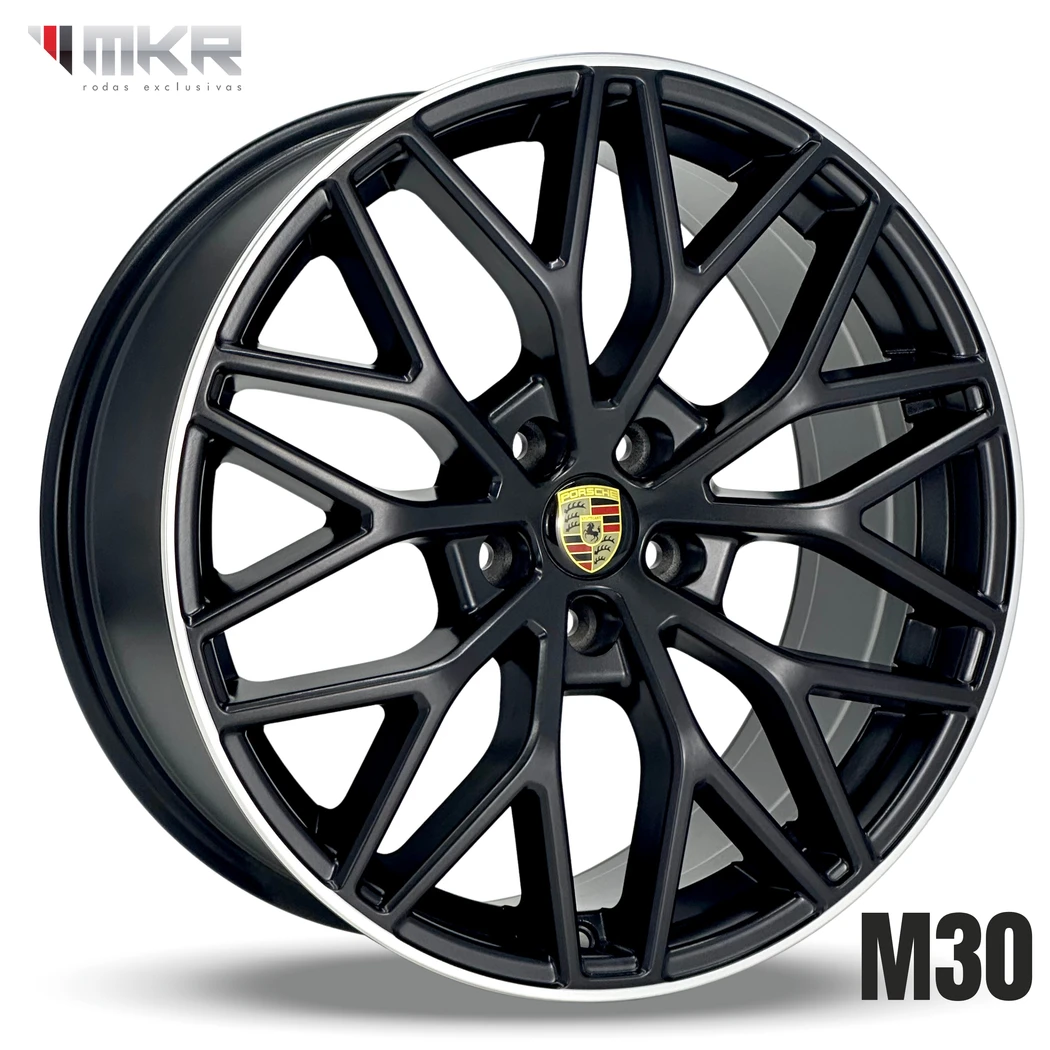 Kit 4 Rodas / Aro 18x8.0 (5x108) ET40 Modelo M30 GTS