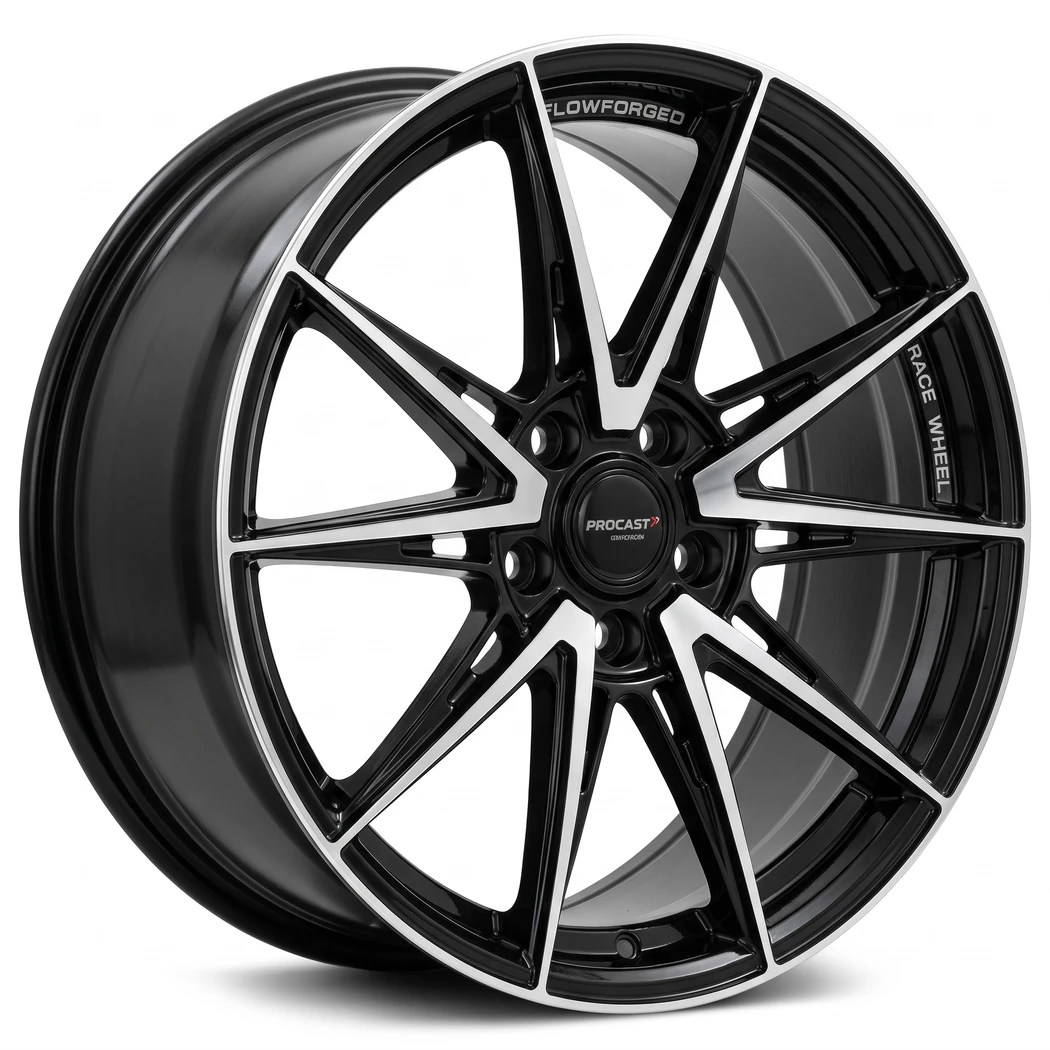 Kit 4 Rodas / Aro 18x8.0 (5x114) ET35 Modelo Vulcano Flow